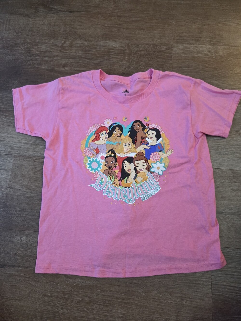 NWOT Girls Pink Princess Disneyland Resort Shirt Size XS